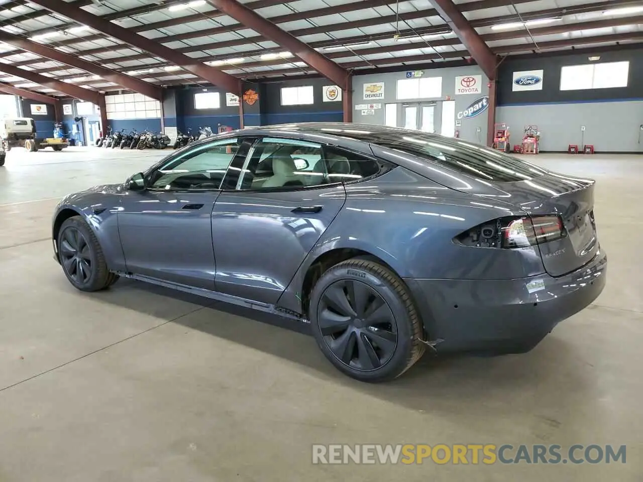 2 Photograph of a damaged car 5YJSA1E55PF499423 TESLA MODEL S 2023