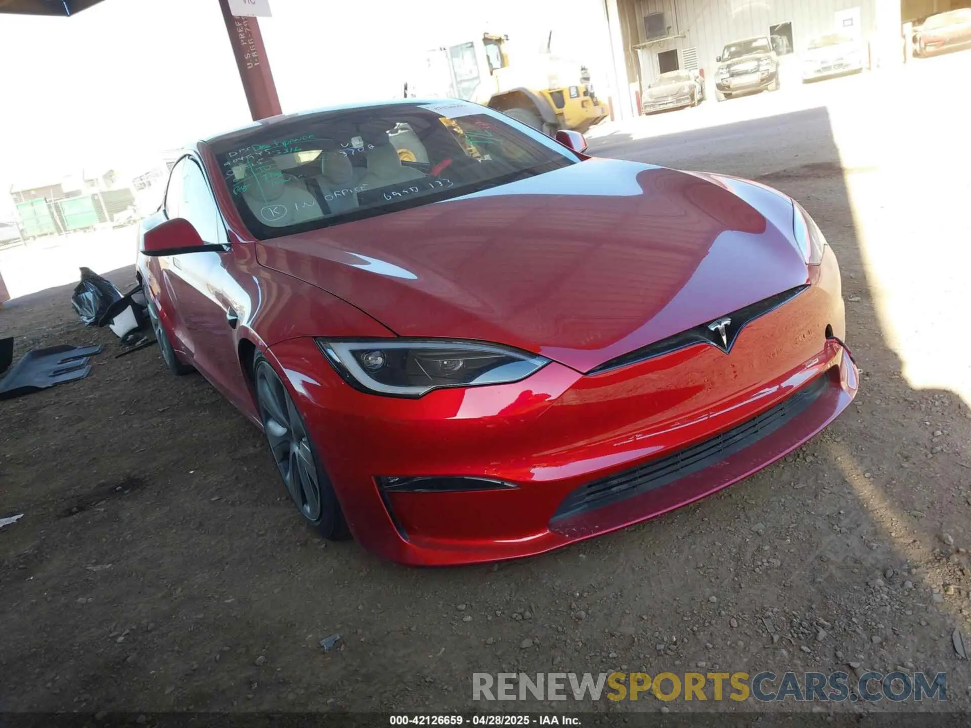 1 Photograph of a damaged car 5YJSA1E55PF513708 TESLA MODEL S 2023
