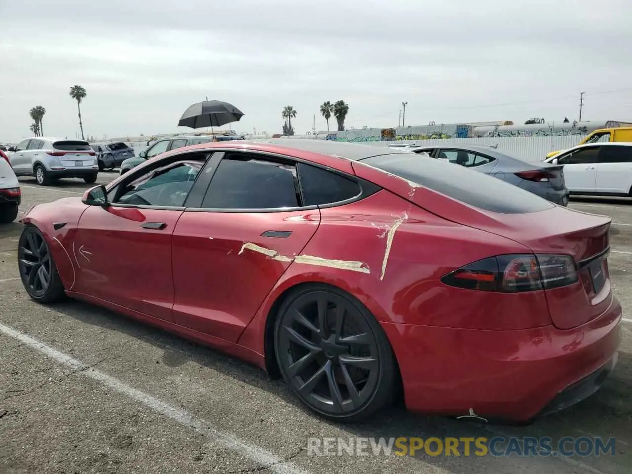 2 Photograph of a damaged car 5YJSA1E56PF518514 TESLA MODEL S 2023