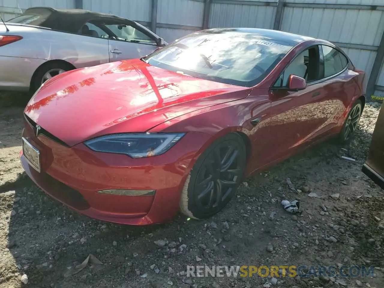 1 Photograph of a damaged car 5YJSA1E56PF520196 TESLA MODEL S 2023