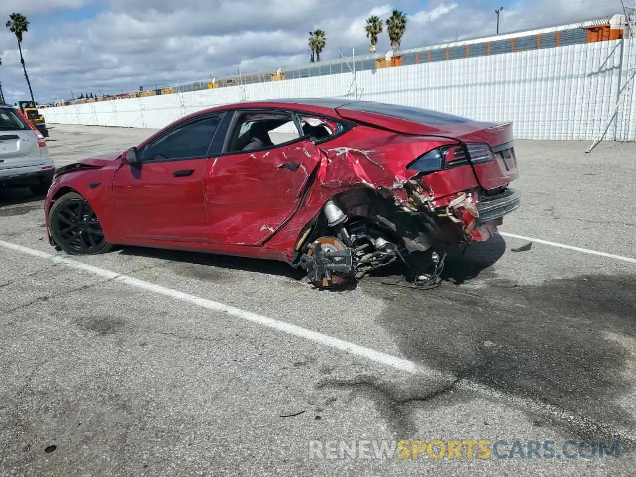 2 Photograph of a damaged car 5YJSA1E56PF521168 TESLA MODEL S 2023