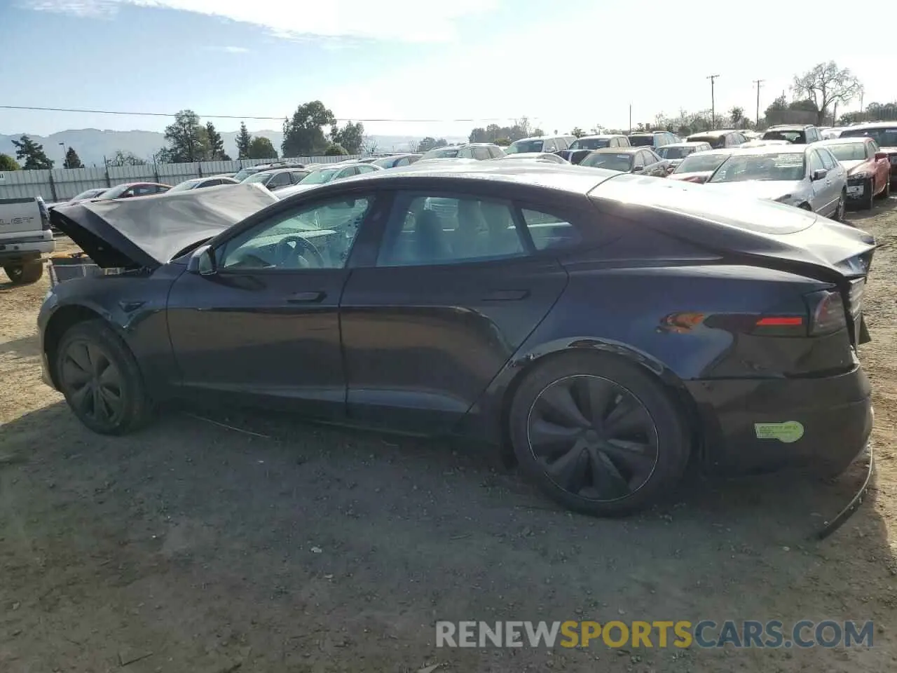 2 Photograph of a damaged car 5YJSA1E57PF507456 TESLA MODEL S 2023