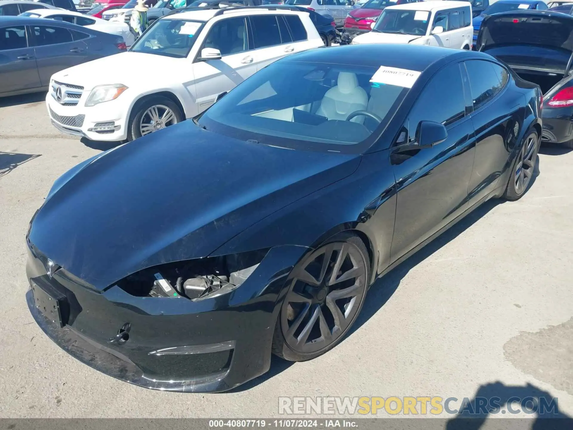 2 Photograph of a damaged car 5YJSA1E58PF522757 TESLA MODEL S 2023
