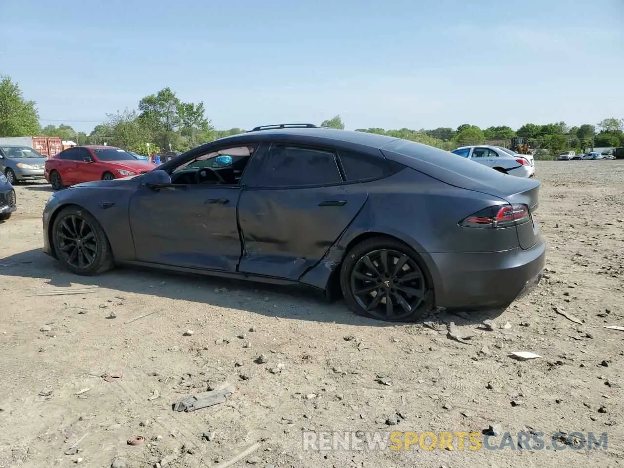 2 Photograph of a damaged car 5YJSA1E58PF526873 TESLA MODEL S 2023