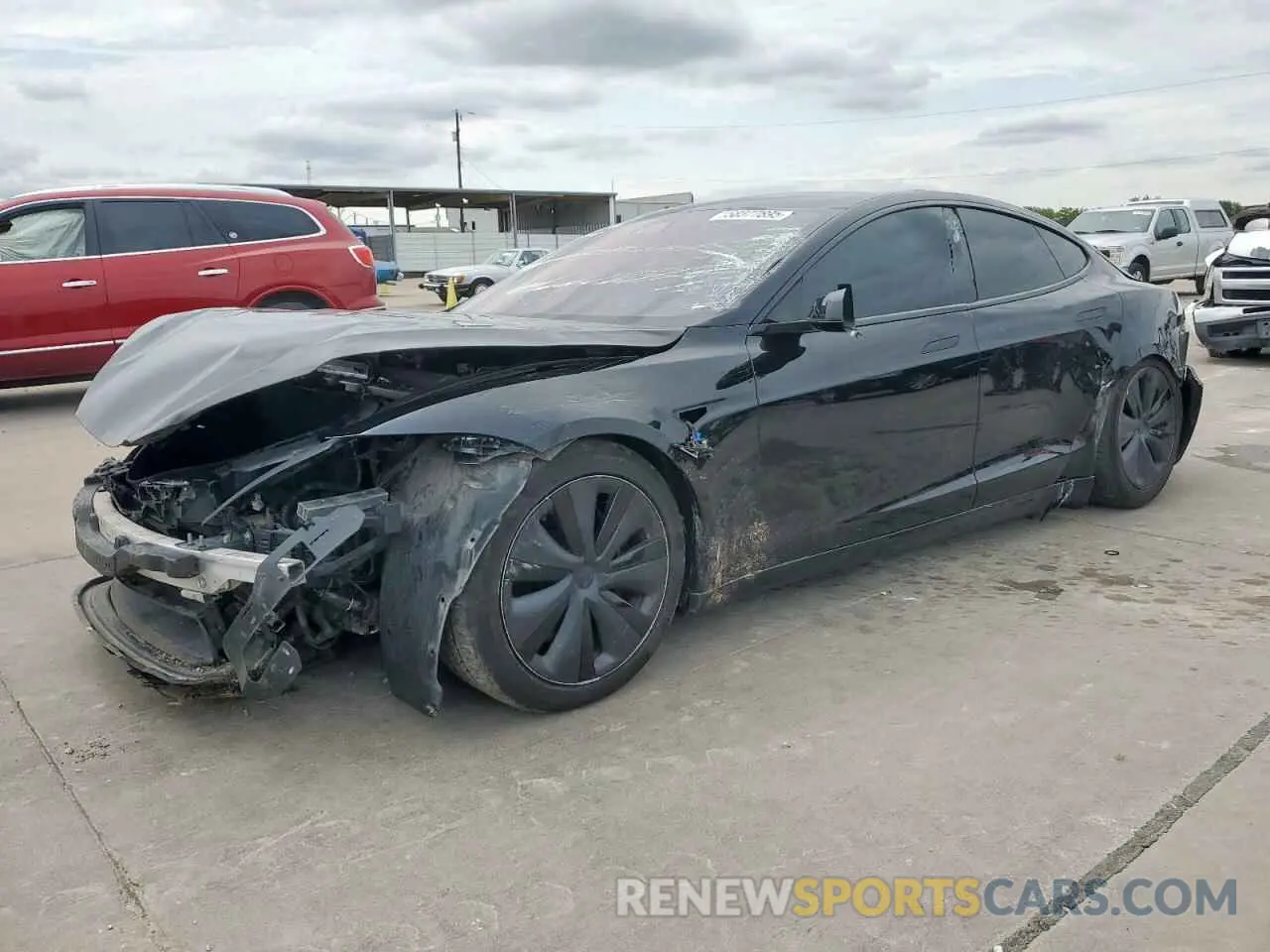 1 Photograph of a damaged car 5YJSA1E59PF512318 TESLA MODEL S 2023