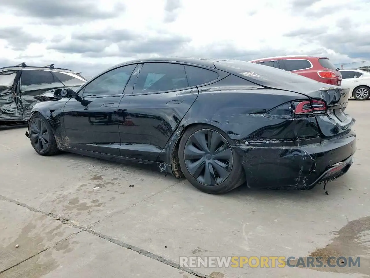 2 Photograph of a damaged car 5YJSA1E59PF512318 TESLA MODEL S 2023