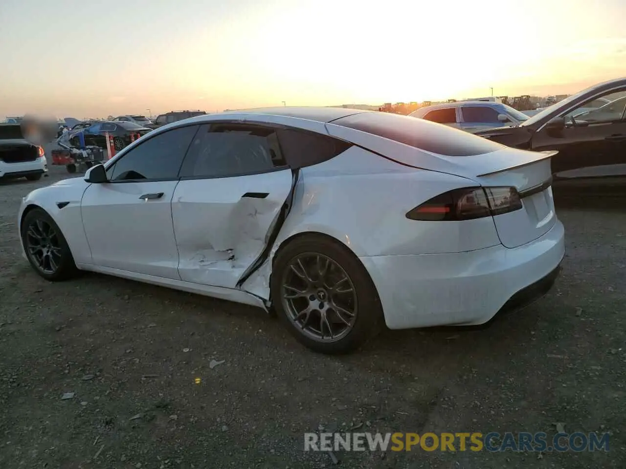 2 Photograph of a damaged car 5YJSA1E59PF518006 TESLA MODEL S 2023