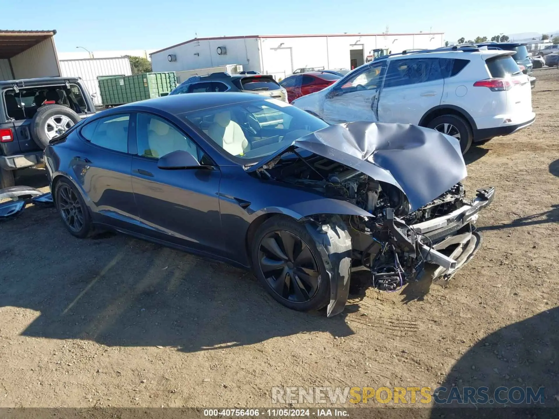1 Photograph of a damaged car 5YJSA1E5XPF500341 TESLA MODEL S 2023