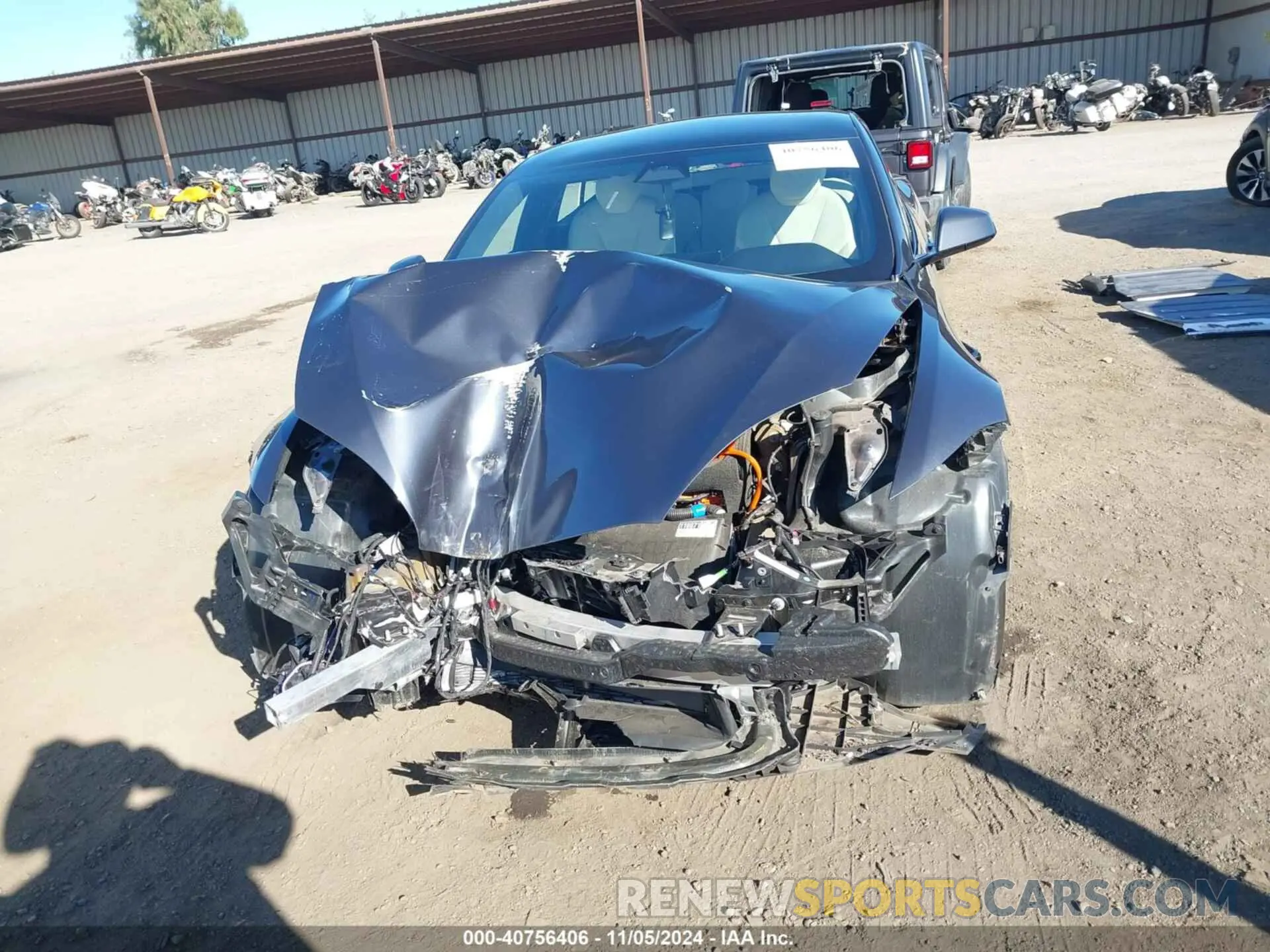 13 Photograph of a damaged car 5YJSA1E5XPF500341 TESLA MODEL S 2023