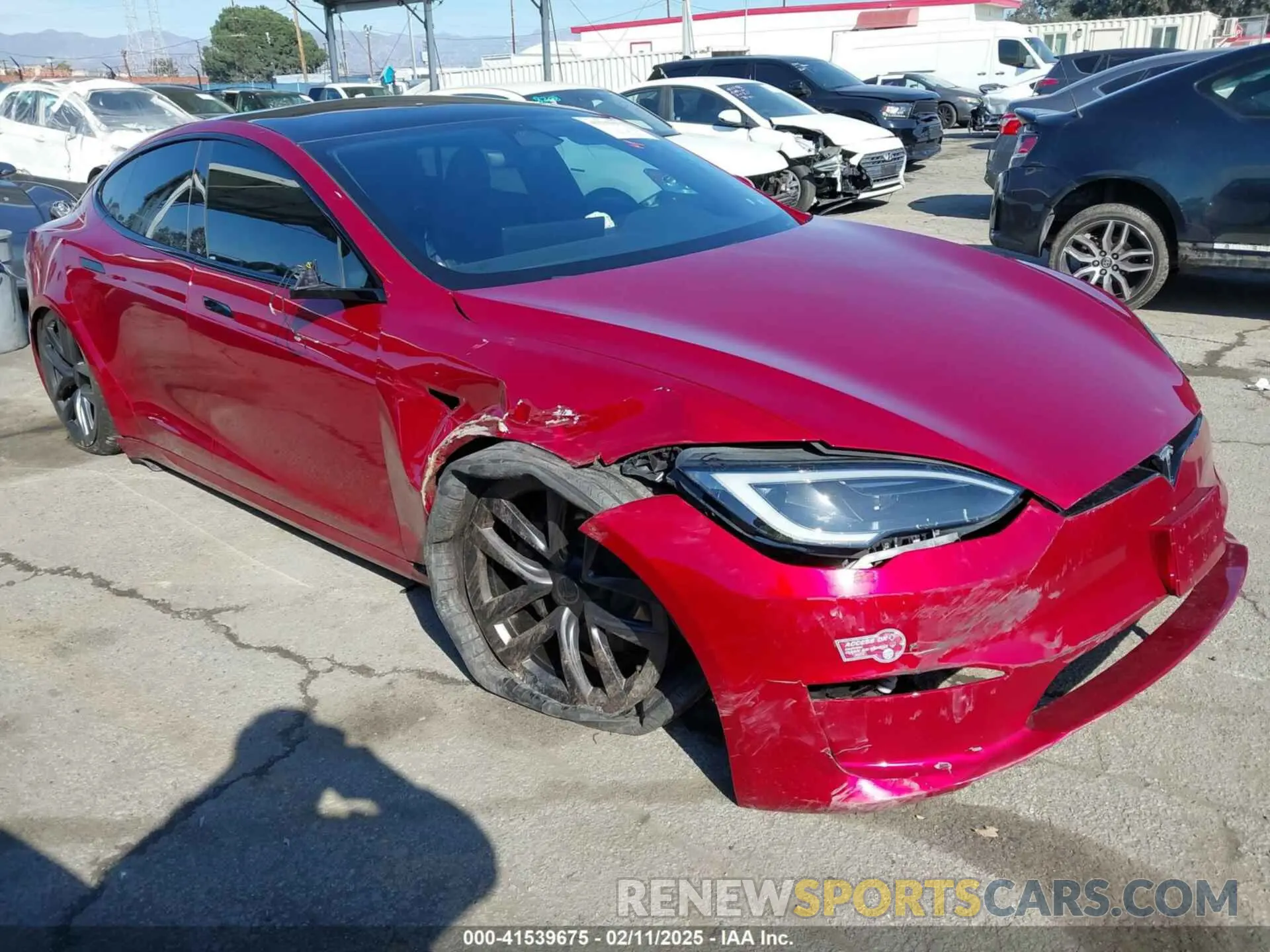 1 Photograph of a damaged car 5YJSA1E5XPF519780 TESLA MODEL S 2023