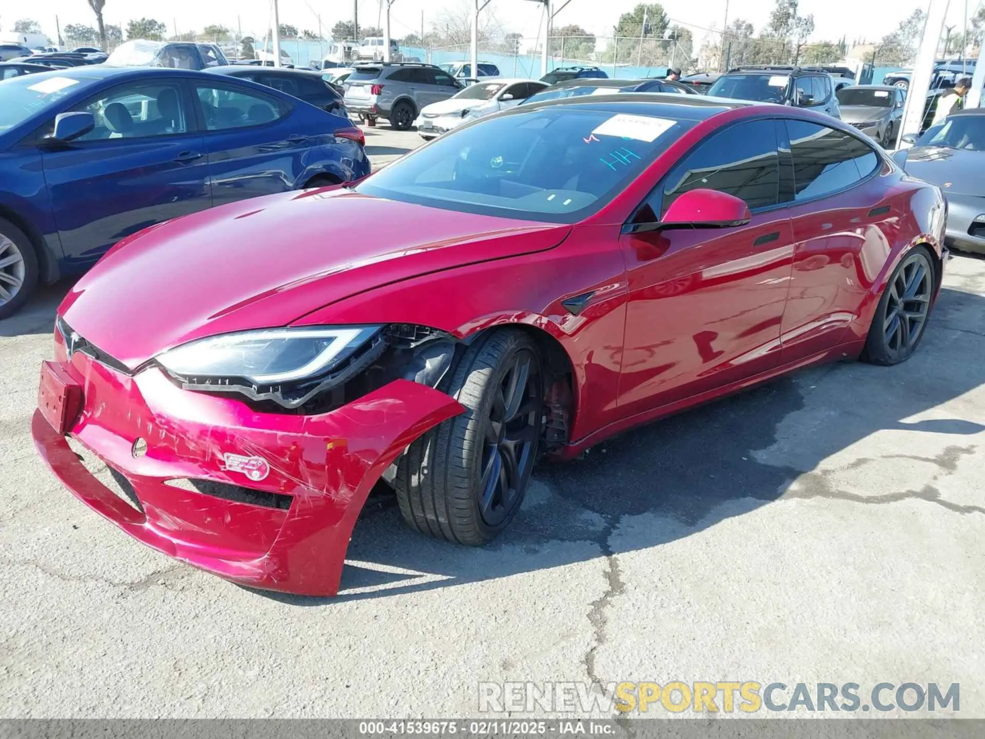 2 Photograph of a damaged car 5YJSA1E5XPF519780 TESLA MODEL S 2023