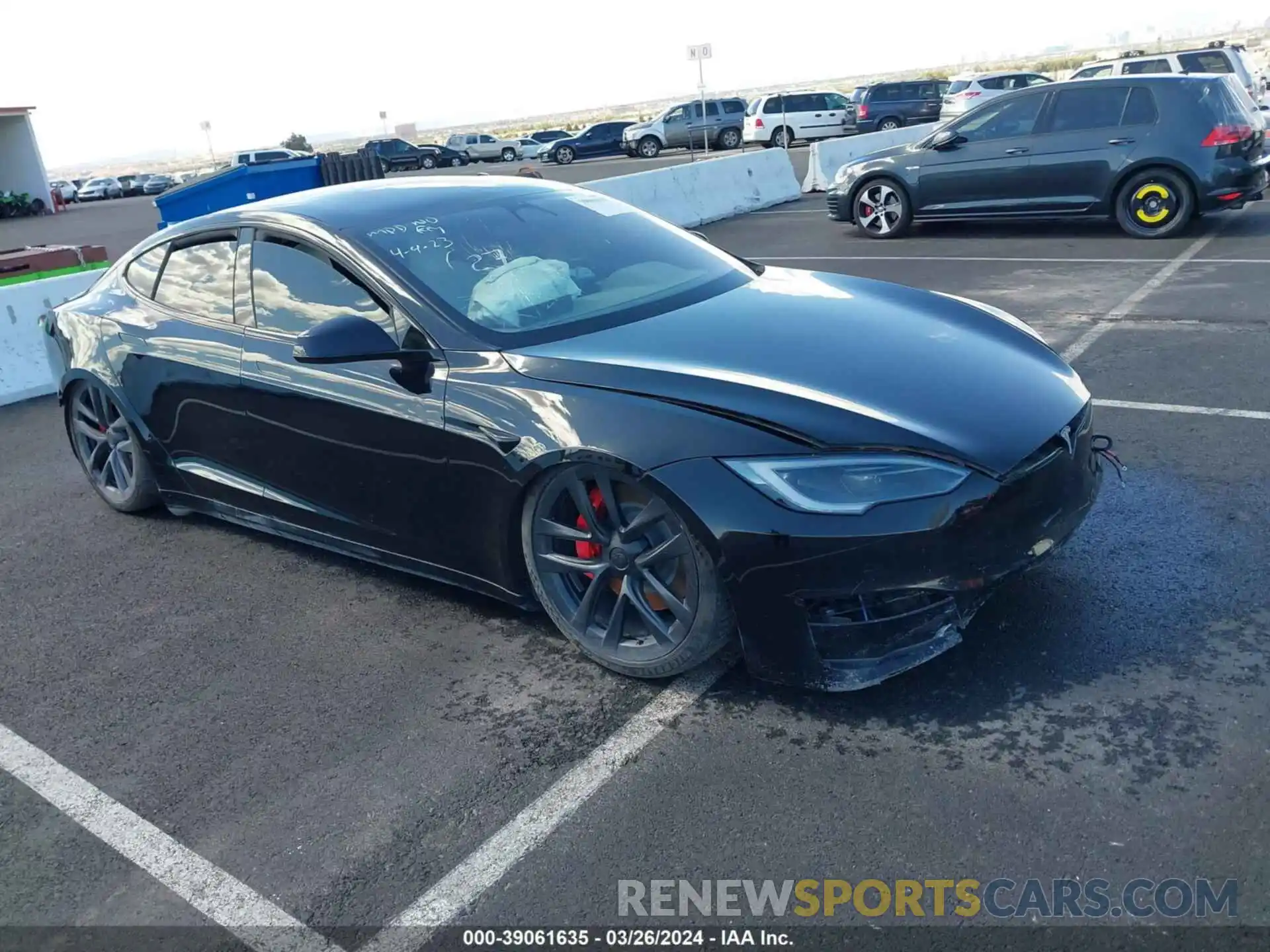 1 Photograph of a damaged car 5YJSA1E61PF507140 TESLA MODEL S 2023