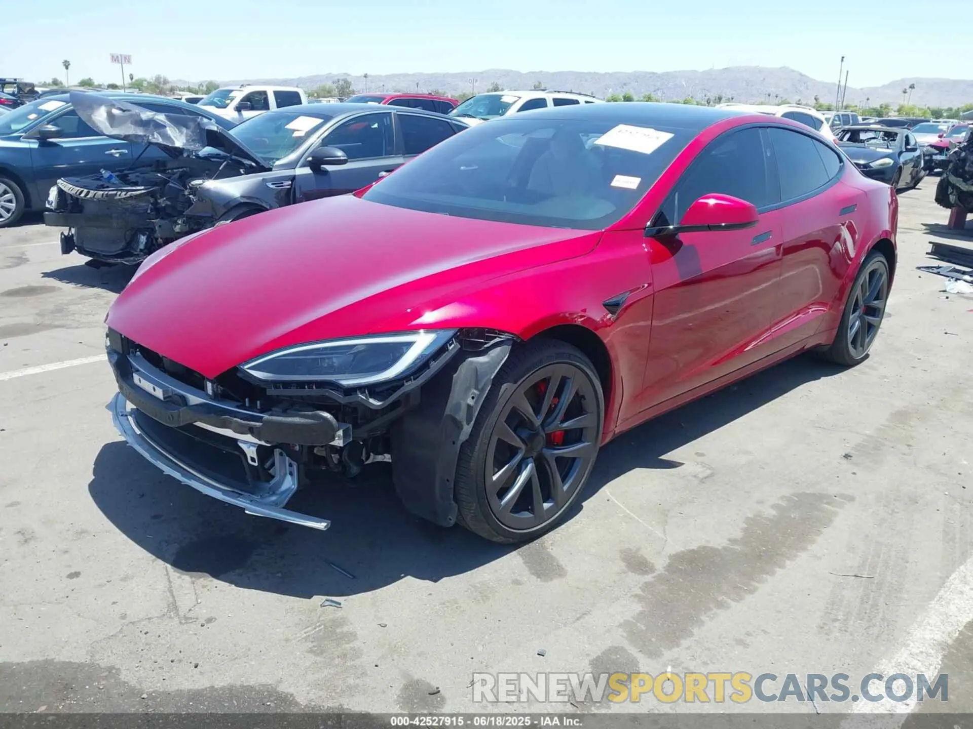 2 Photograph of a damaged car 5YJSA1E62PF510449 TESLA MODEL S 2023