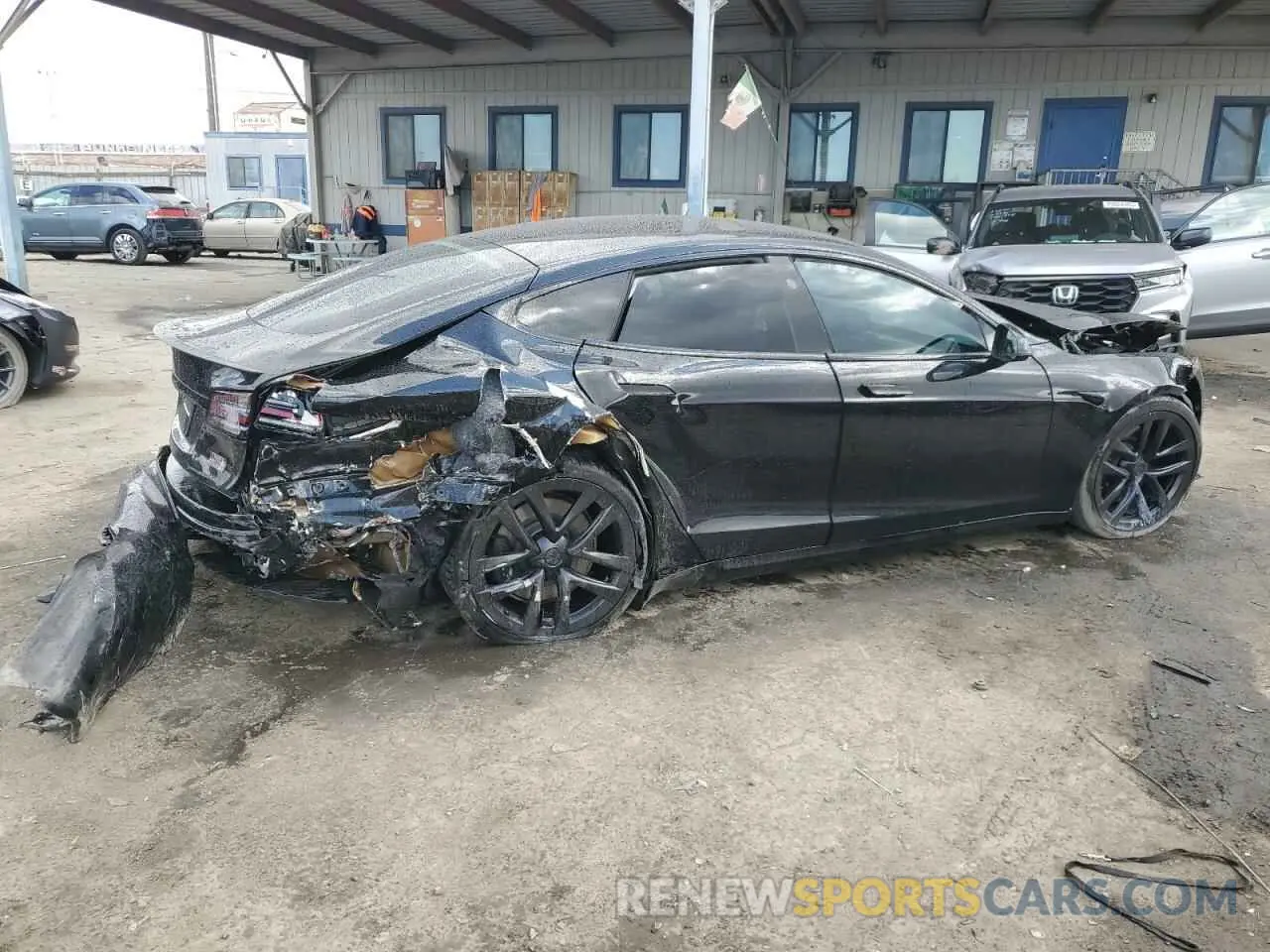 3 Photograph of a damaged car 5YJSA1E63PF498778 TESLA MODEL S 2023