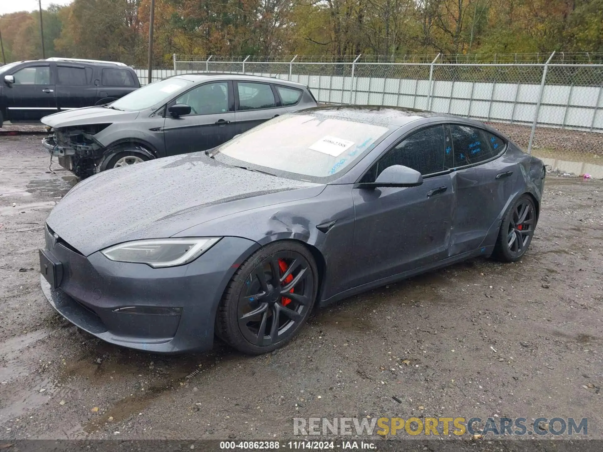 2 Photograph of a damaged car 5YJSA1E63PF502862 TESLA MODEL S 2023