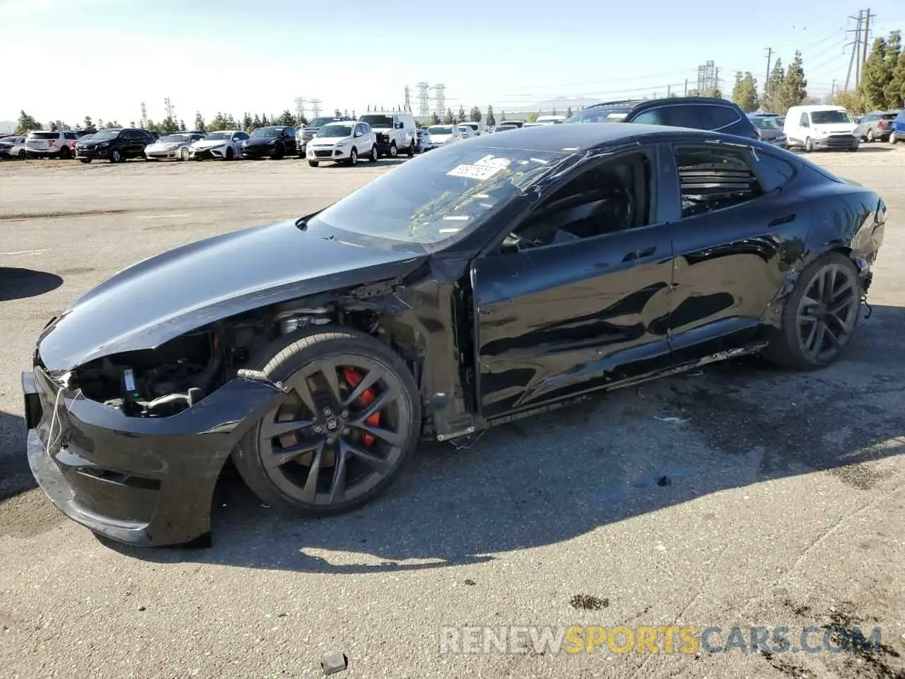 1 Photograph of a damaged car 5YJSA1E63PF505177 TESLA MODEL S 2023