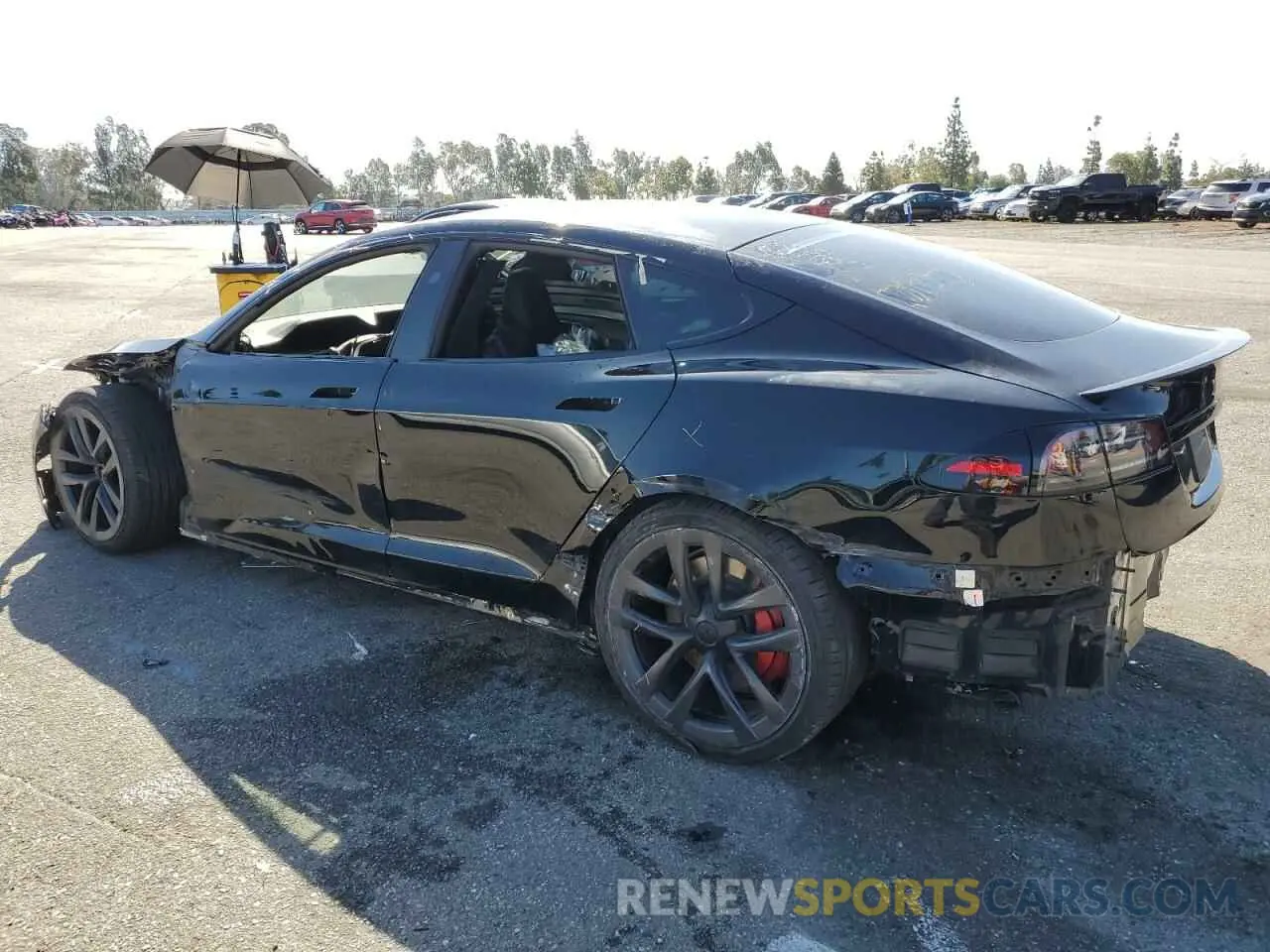 2 Photograph of a damaged car 5YJSA1E63PF505177 TESLA MODEL S 2023