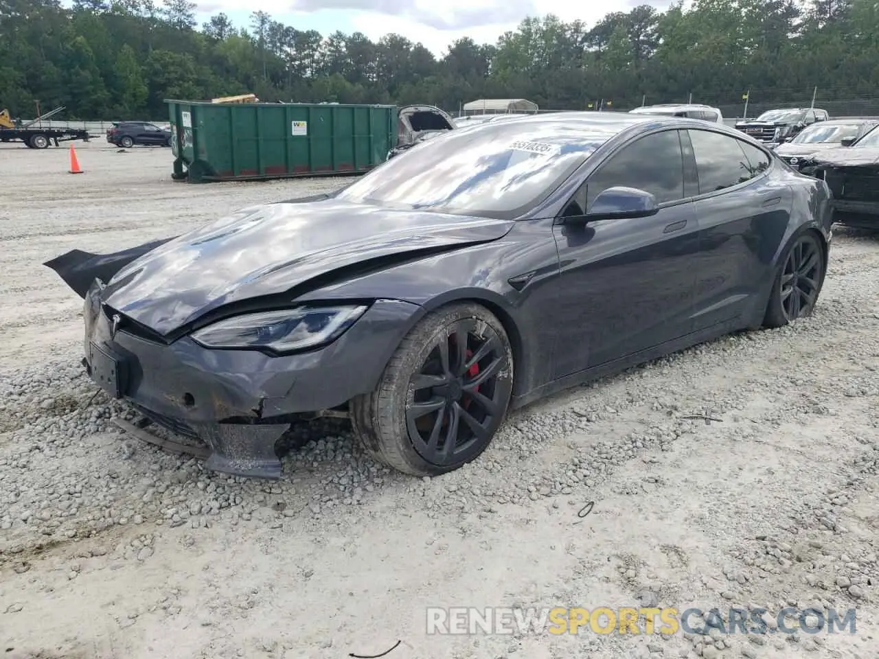 1 Photograph of a damaged car 5YJSA1E63PF507138 TESLA MODEL S 2023