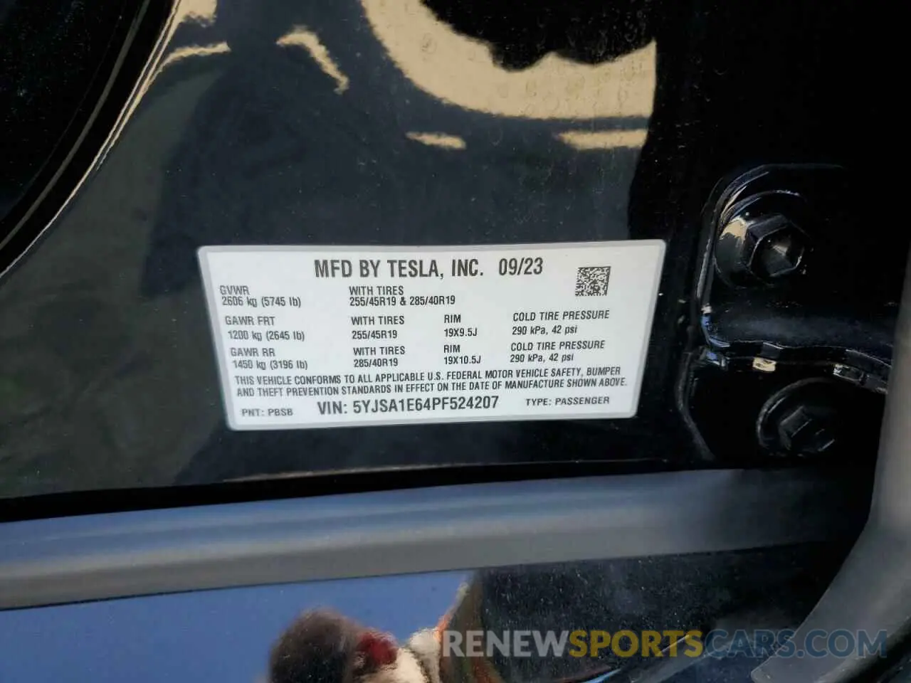 12 Photograph of a damaged car 5YJSA1E64PF524207 TESLA MODEL S 2023