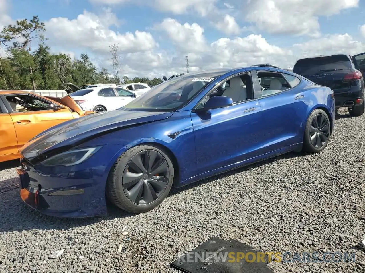 1 Photograph of a damaged car 5YJSA1E66PF511930 TESLA MODEL S 2023