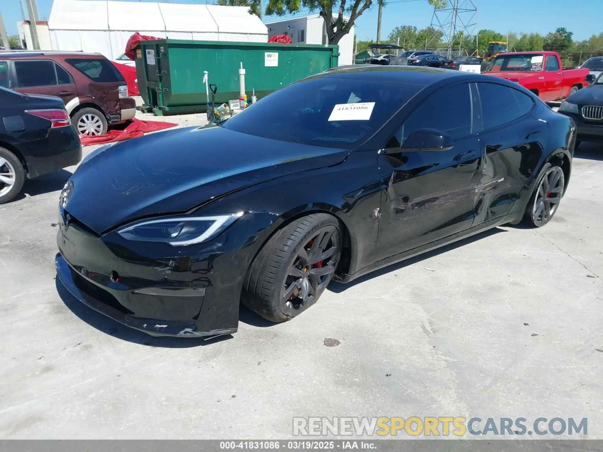 2 Photograph of a damaged car 5YJSA1E67PF528171 TESLA MODEL S 2023