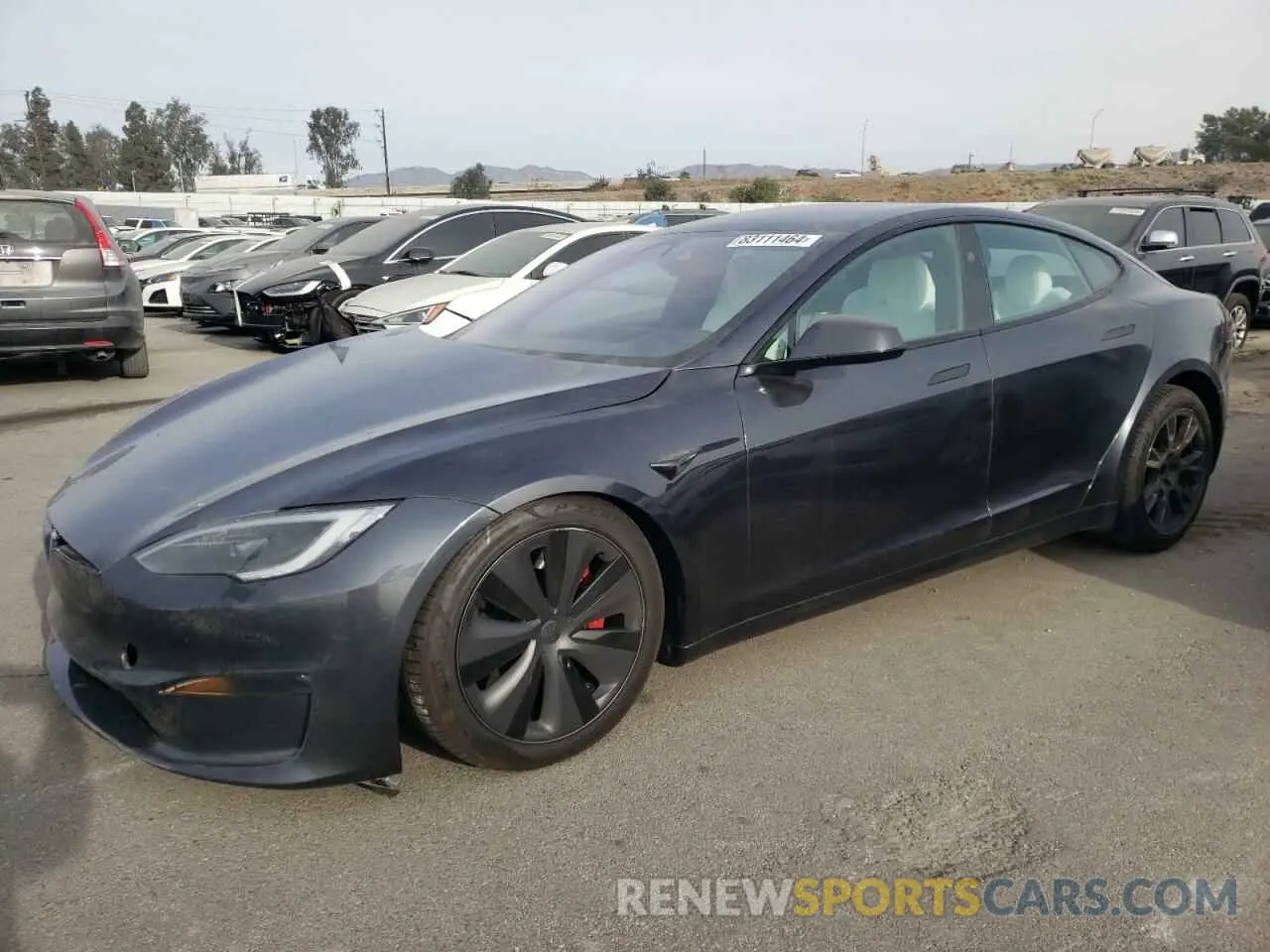 1 Photograph of a damaged car 5YJSA1E67PF528820 TESLA MODEL S 2023