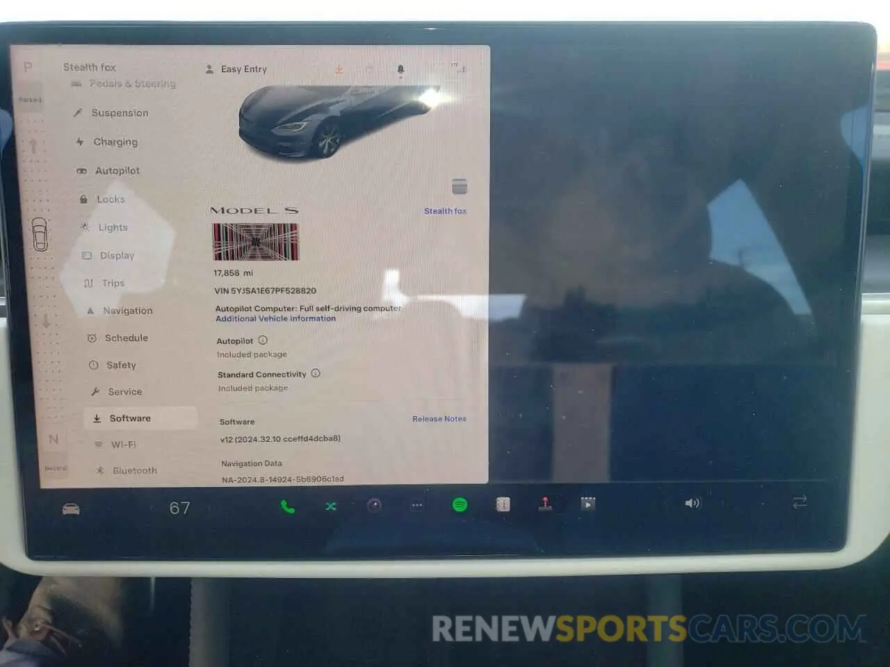 9 Photograph of a damaged car 5YJSA1E67PF528820 TESLA MODEL S 2023