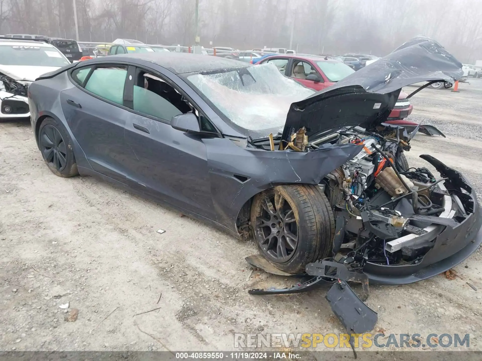 1 Photograph of a damaged car 5YJSA1E68PF499134 TESLA MODEL S 2023