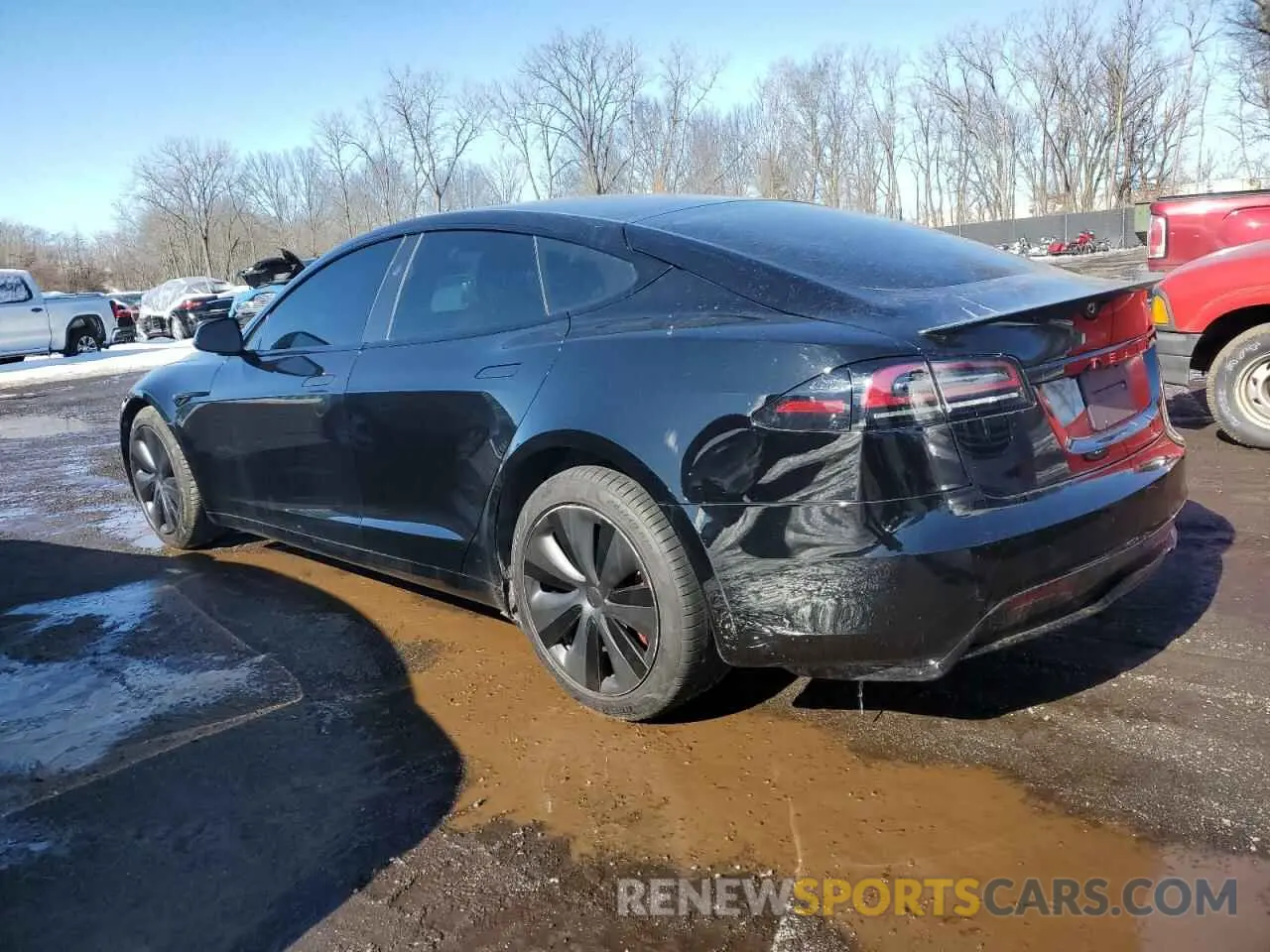 2 Photograph of a damaged car 5YJSA1E69PF515714 TESLA MODEL S 2023