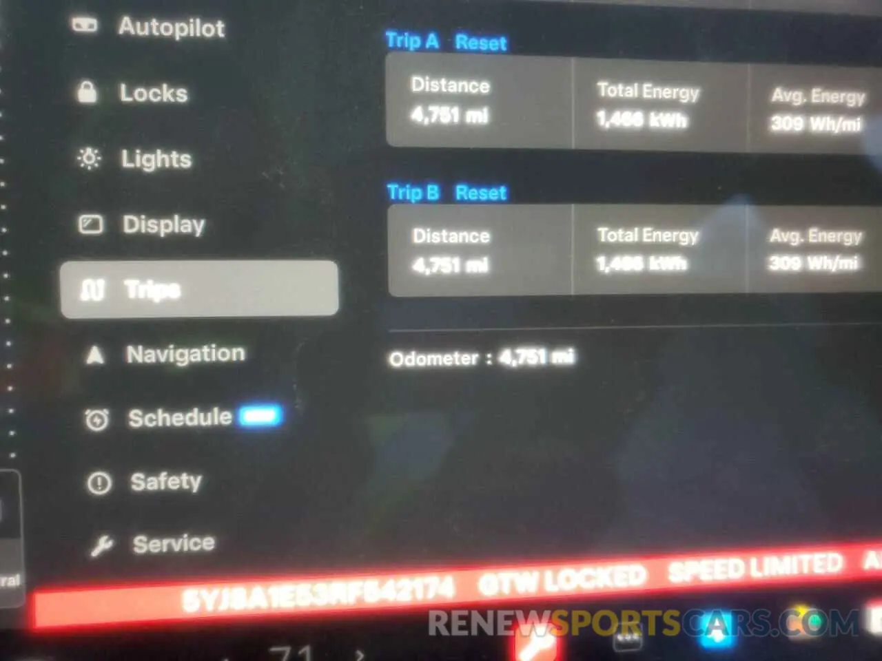 9 Photograph of a damaged car 5YJSA1E53RF542174 TESLA MODEL S 2024