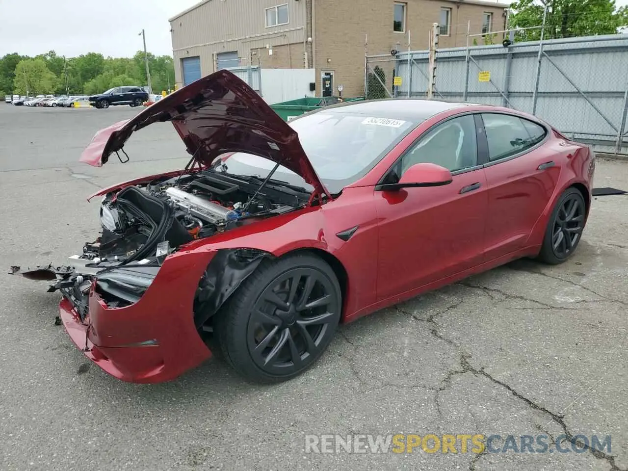 1 Photograph of a damaged car 5YJSA1E54RF542748 TESLA MODEL S 2024
