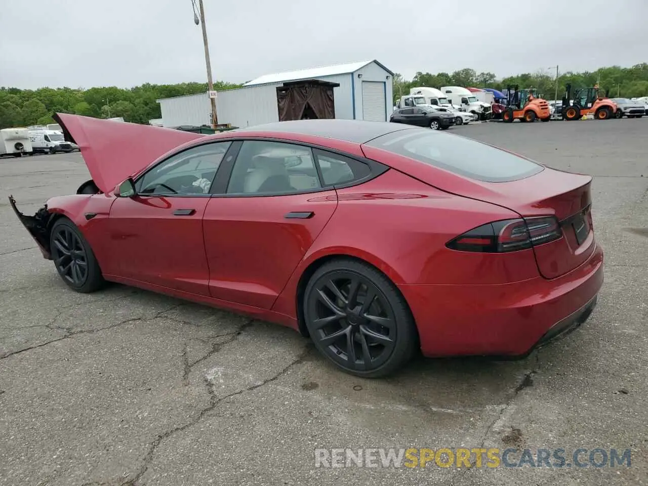 2 Photograph of a damaged car 5YJSA1E54RF542748 TESLA MODEL S 2024