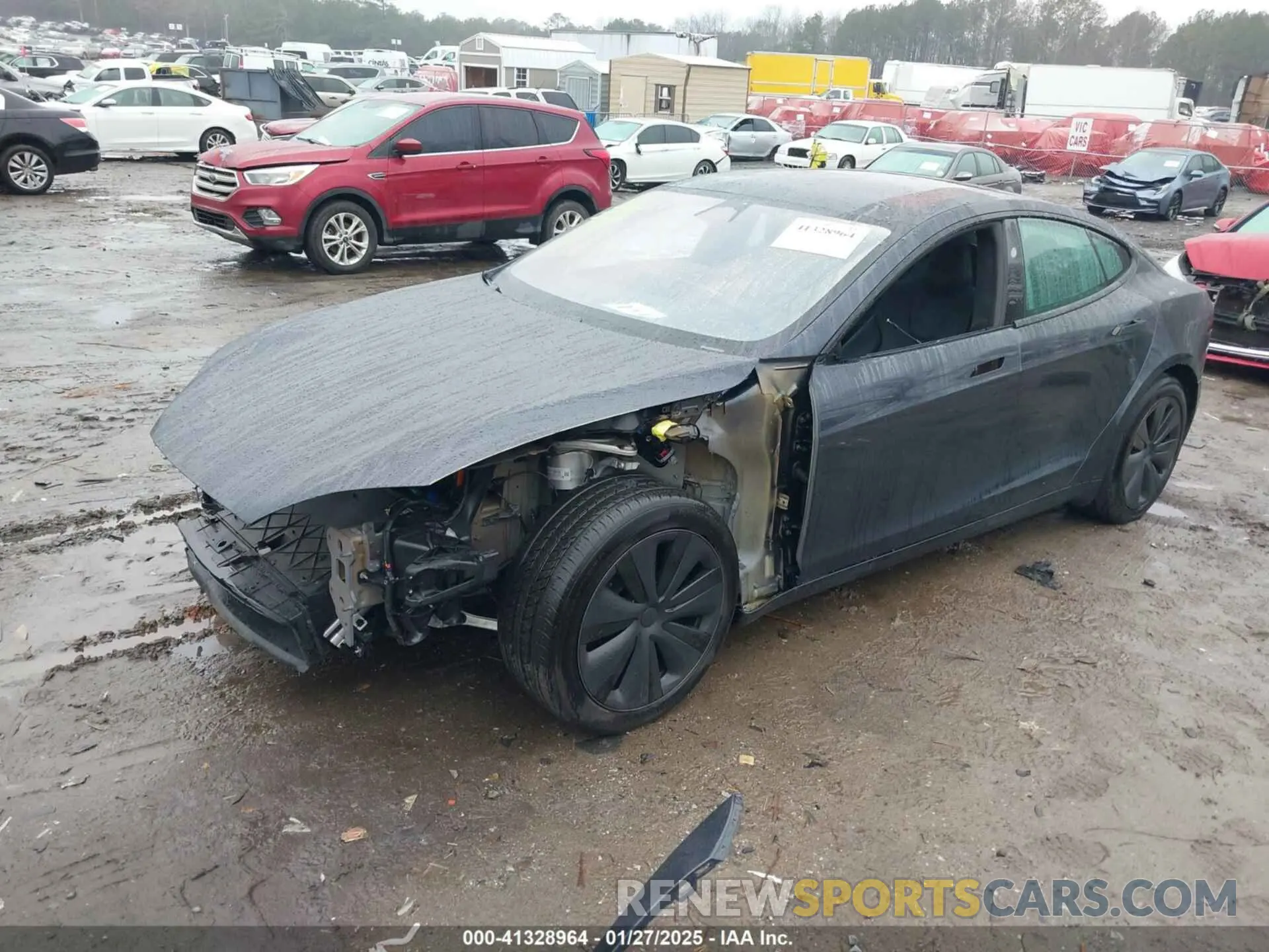 2 Photograph of a damaged car 5YJSA1E55RF537803 TESLA MODEL S 2024