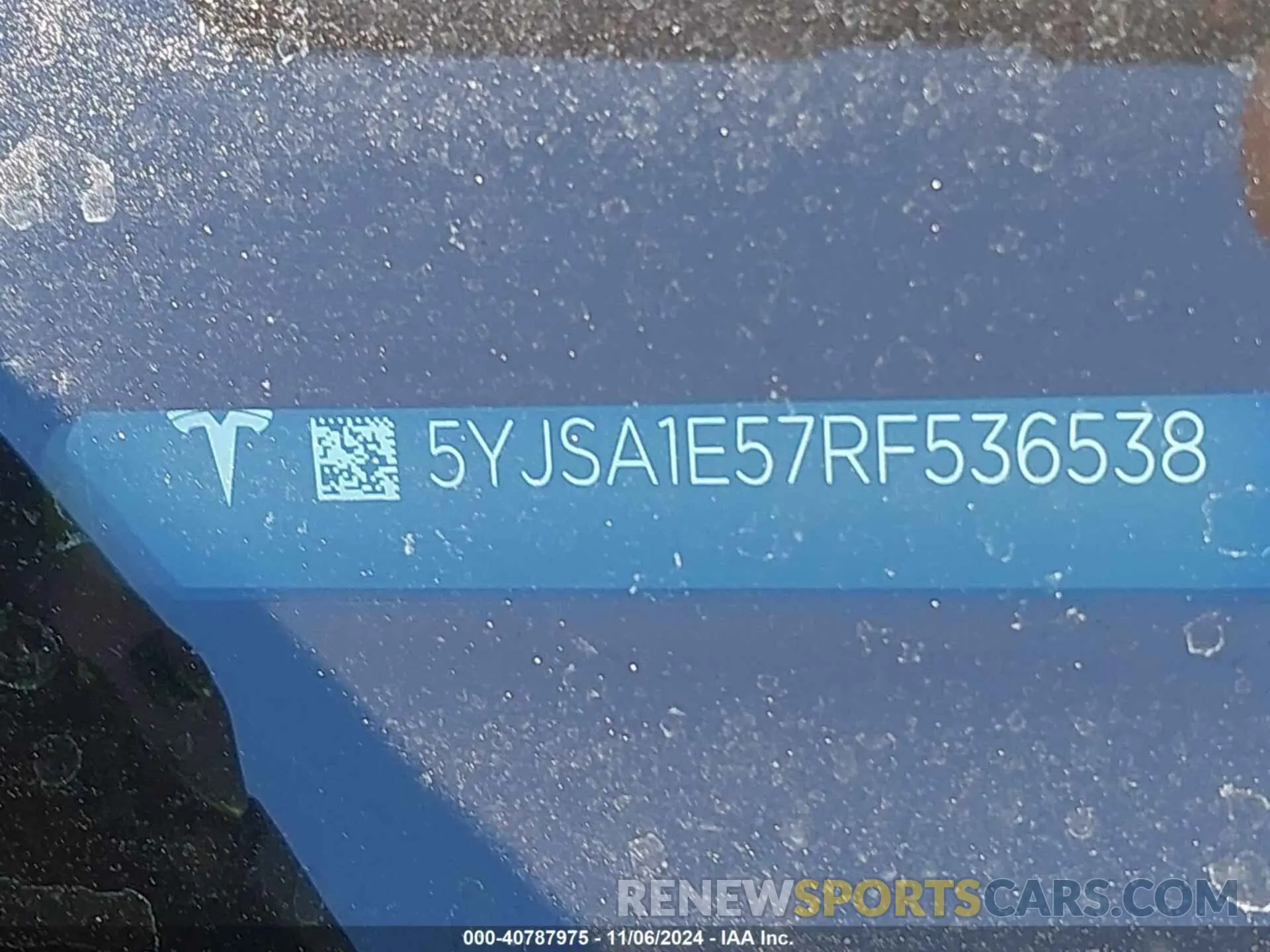 20 Photograph of a damaged car 5YJSA1E57RF536538 TESLA MODEL S 2024
