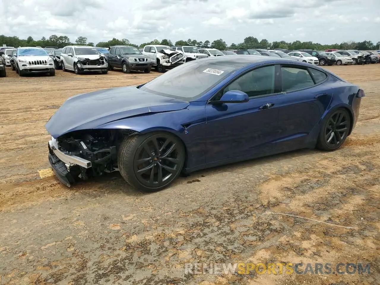 1 Photograph of a damaged car 5YJSA1E59RF533303 TESLA MODEL S 2024