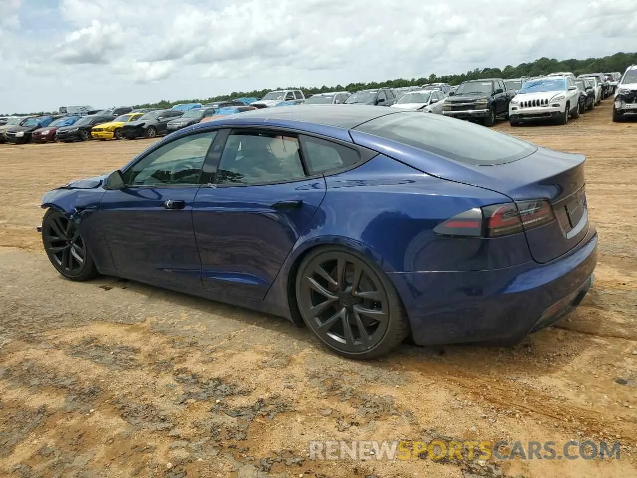 2 Photograph of a damaged car 5YJSA1E59RF533303 TESLA MODEL S 2024