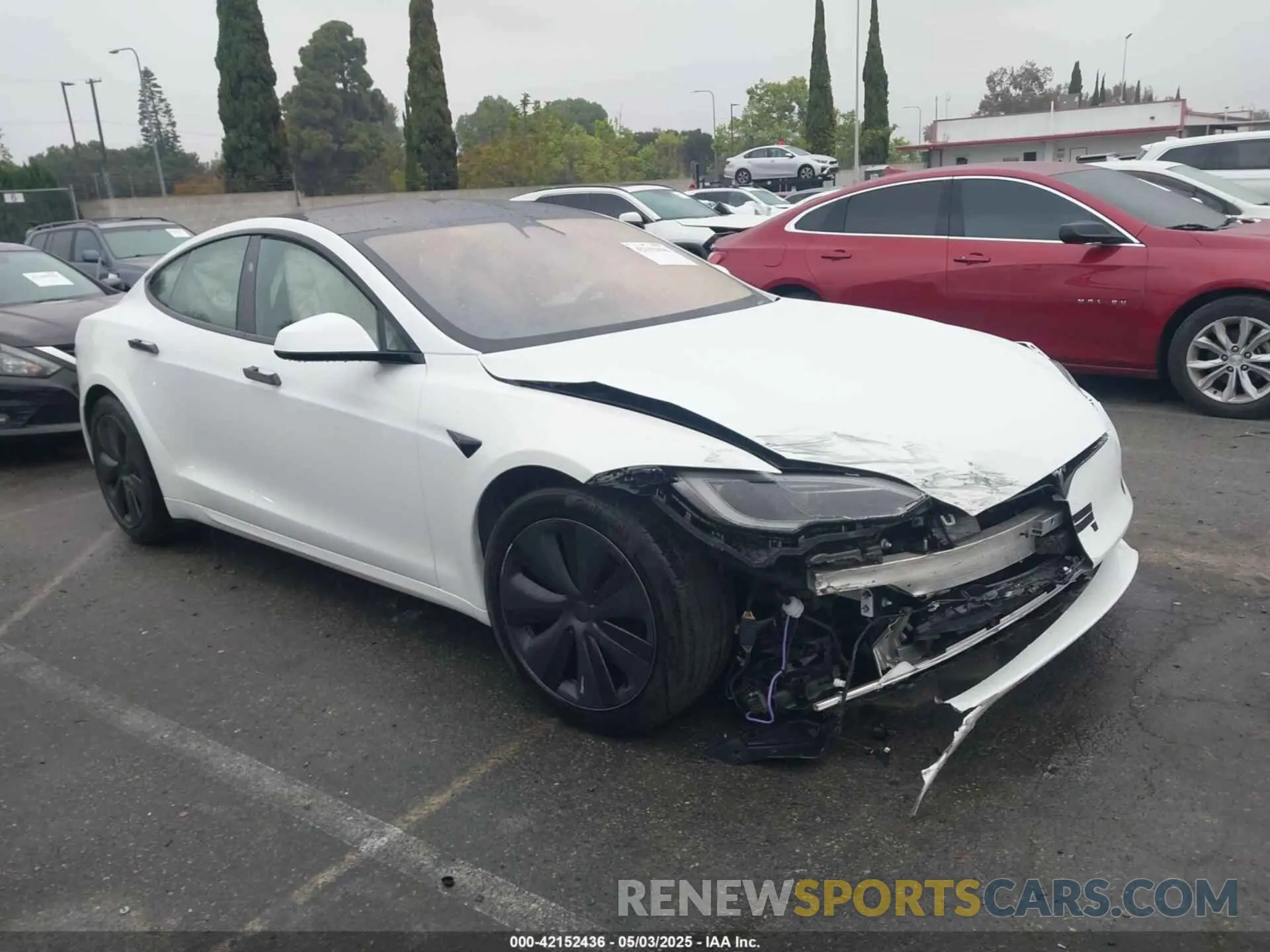 1 Photograph of a damaged car 5YJSA1E59RF539344 TESLA MODEL S 2024