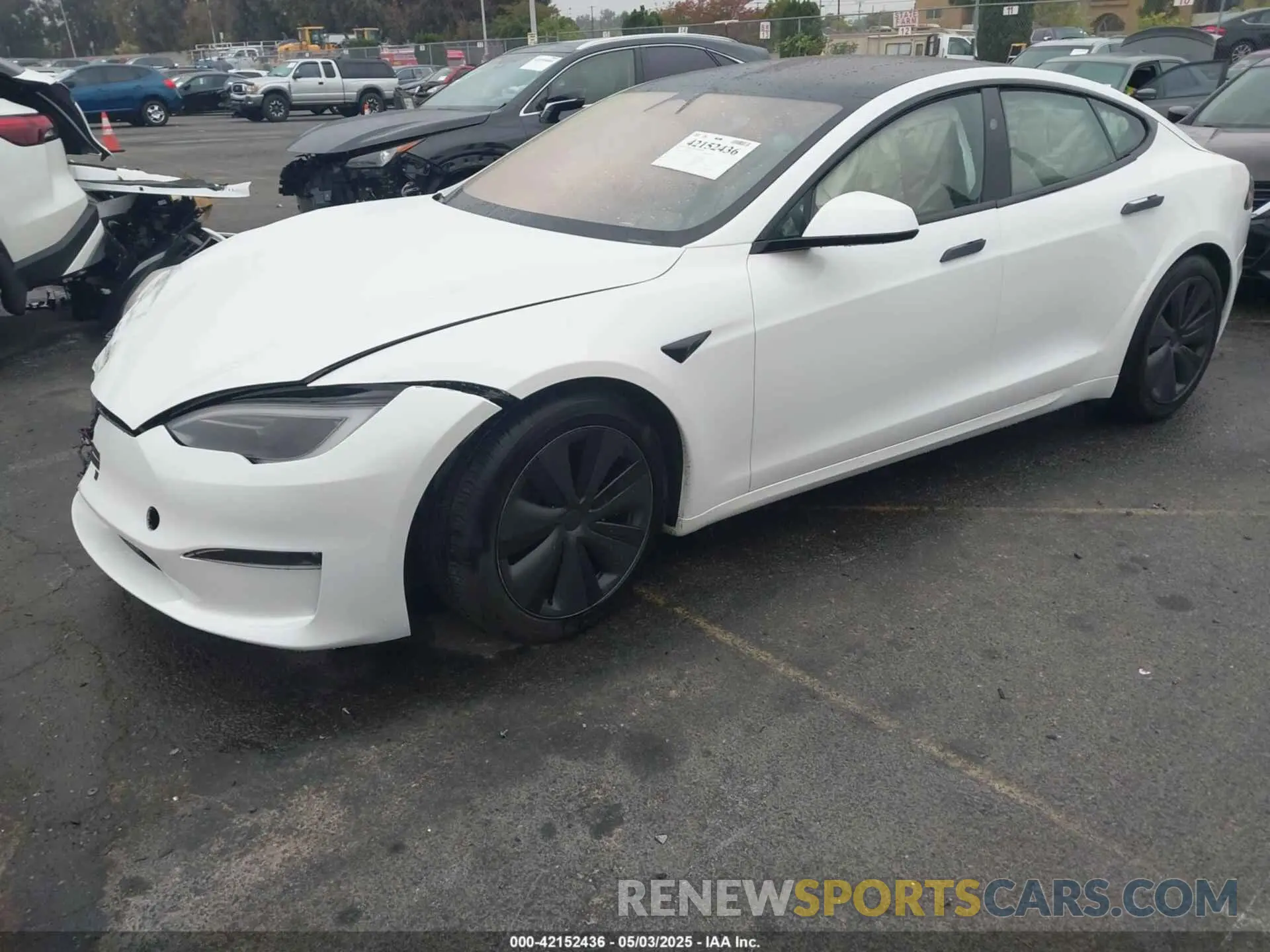 2 Photograph of a damaged car 5YJSA1E59RF539344 TESLA MODEL S 2024