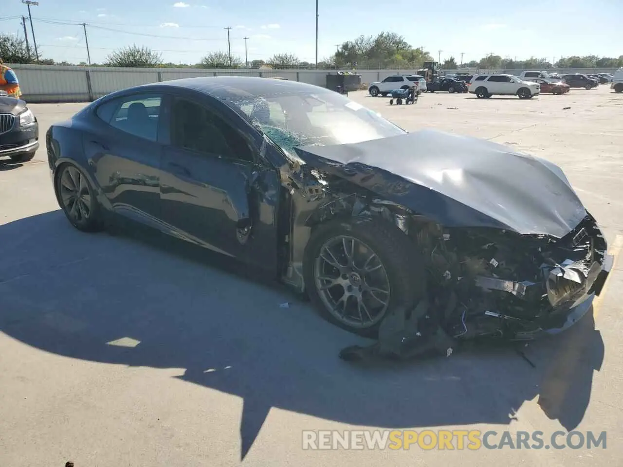 4 Photograph of a damaged car 5YJSA1E5XRF542575 TESLA MODEL S 2024