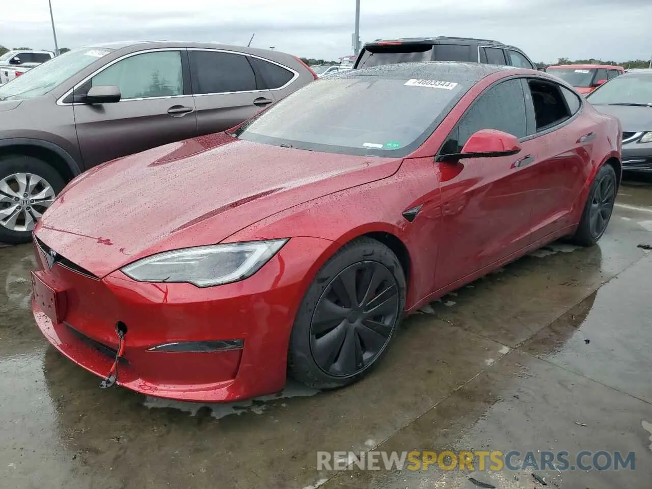 1 Photograph of a damaged car 5YJSA1E60RF533098 TESLA MODEL S 2024