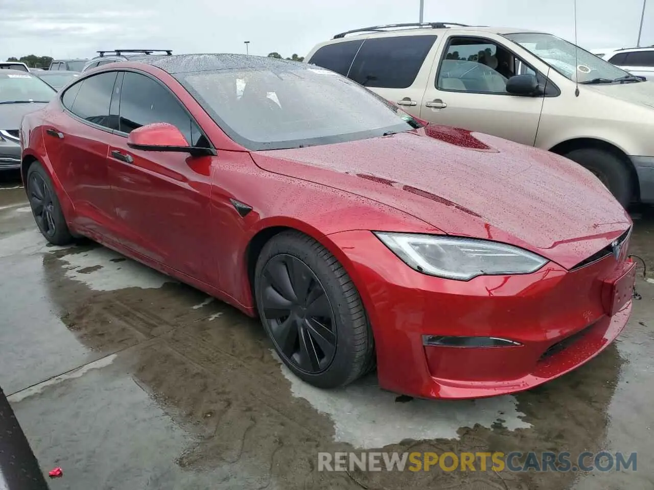 4 Photograph of a damaged car 5YJSA1E60RF533098 TESLA MODEL S 2024