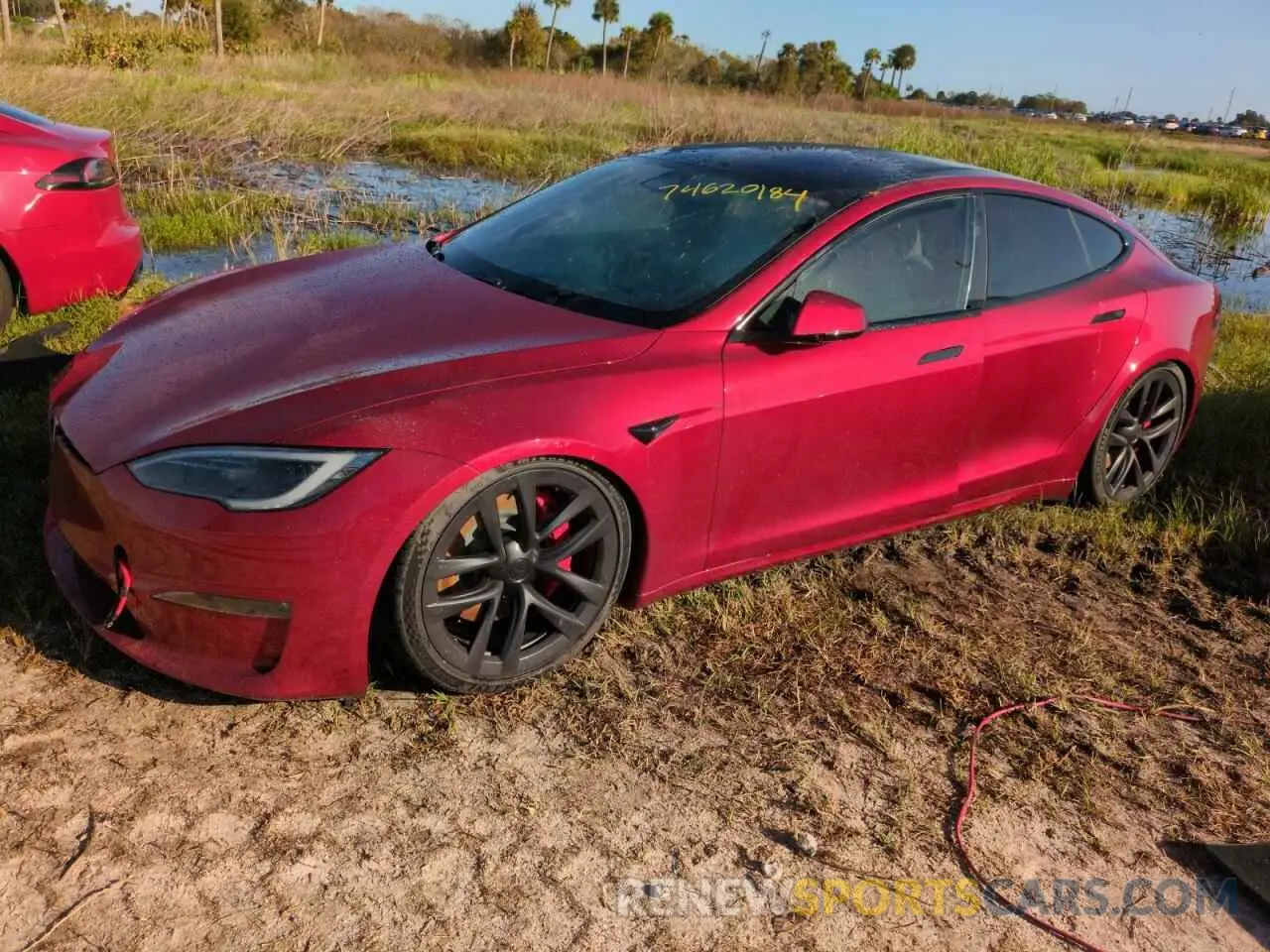 1 Photograph of a damaged car 5YJSA1E62RF535435 TESLA MODEL S 2024