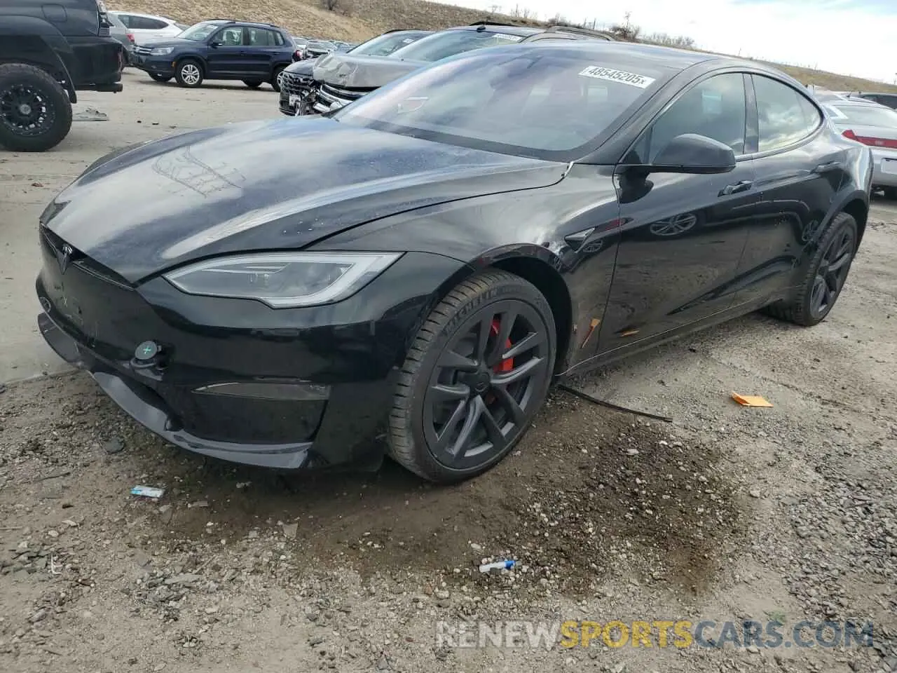 1 Photograph of a damaged car 5YJSA1E65RF543822 TESLA MODEL S 2024