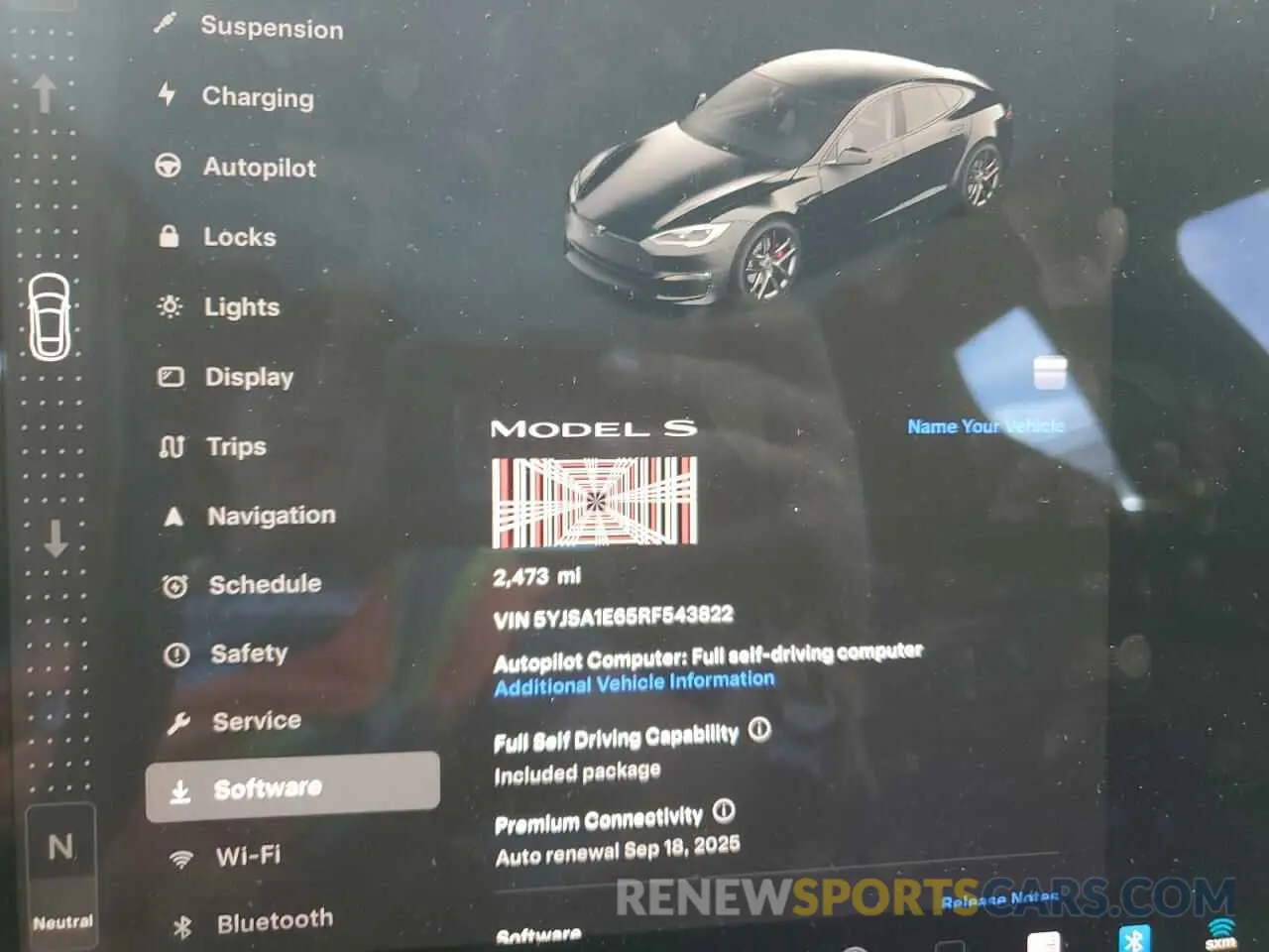 9 Photograph of a damaged car 5YJSA1E65RF543822 TESLA MODEL S 2024