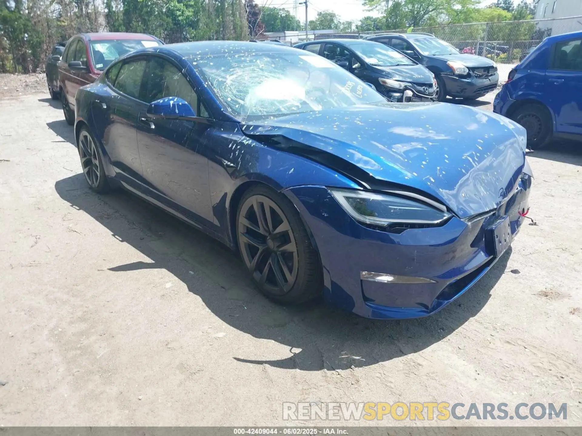 1 Photograph of a damaged car 5YJSA1E59SF549183 TESLA MODEL S 2025