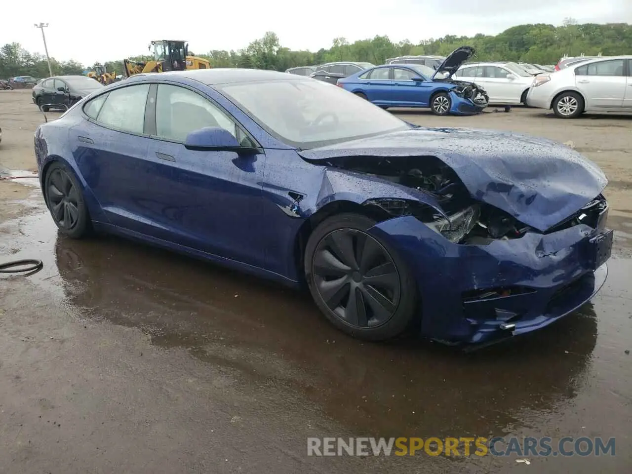 4 Photograph of a damaged car 5YJSA1E59SF550219 TESLA MODEL S 2025
