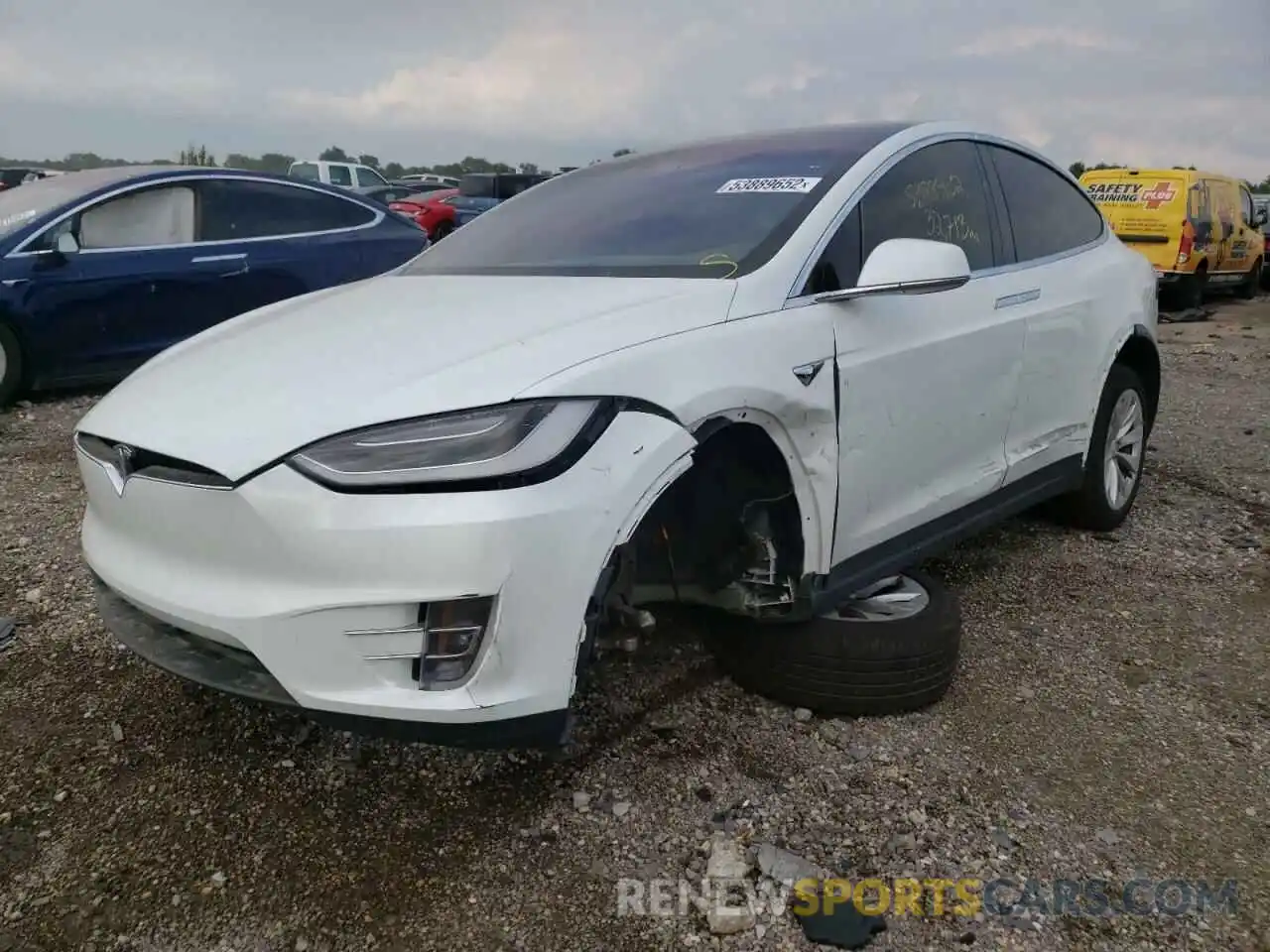 2 Photograph of a damaged car 5YJXCAE20KF198802 TESLA MODEL X 2019