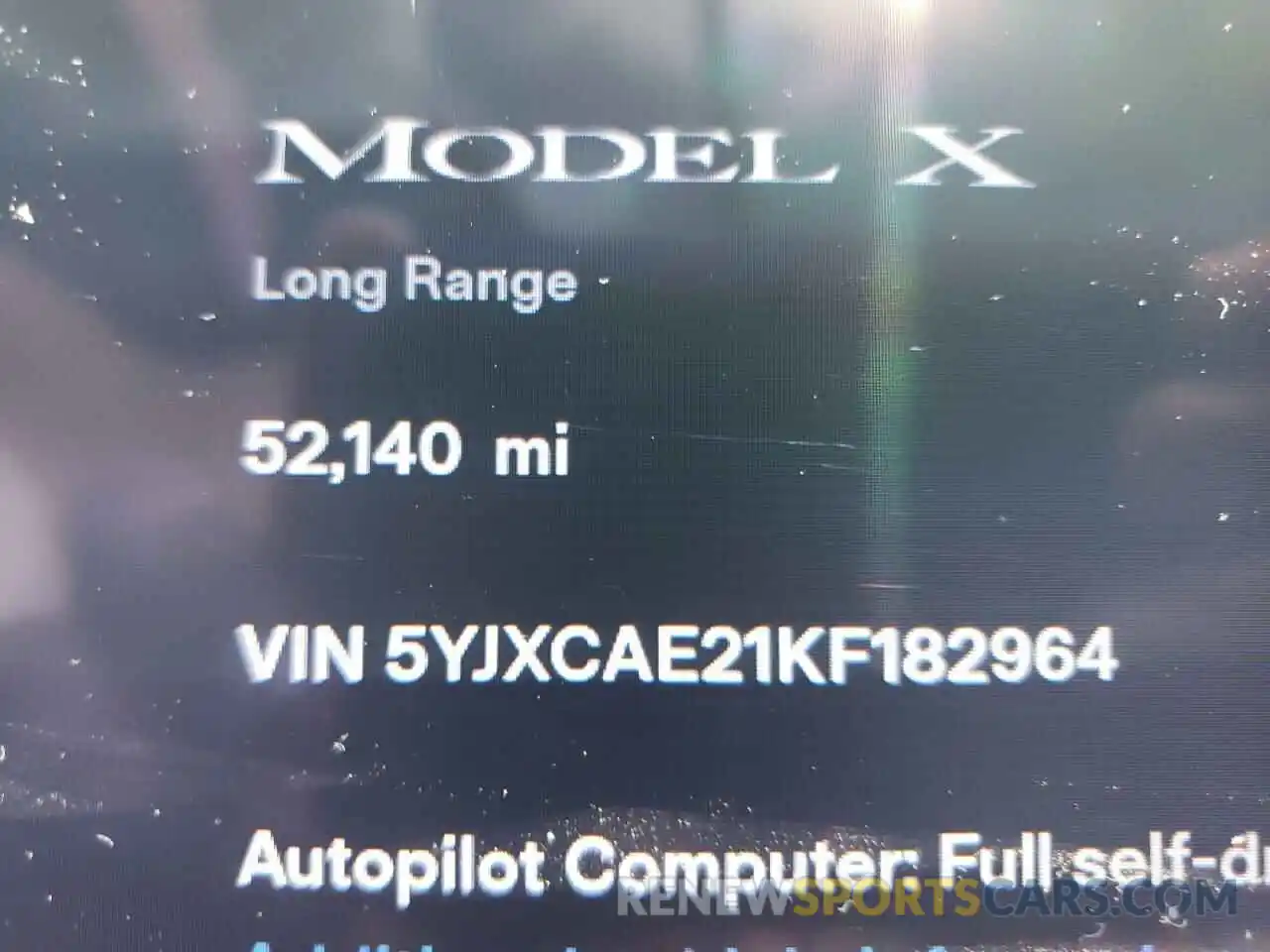 8 Photograph of a damaged car 5YJXCAE21KF182964 TESLA MODEL X 2019