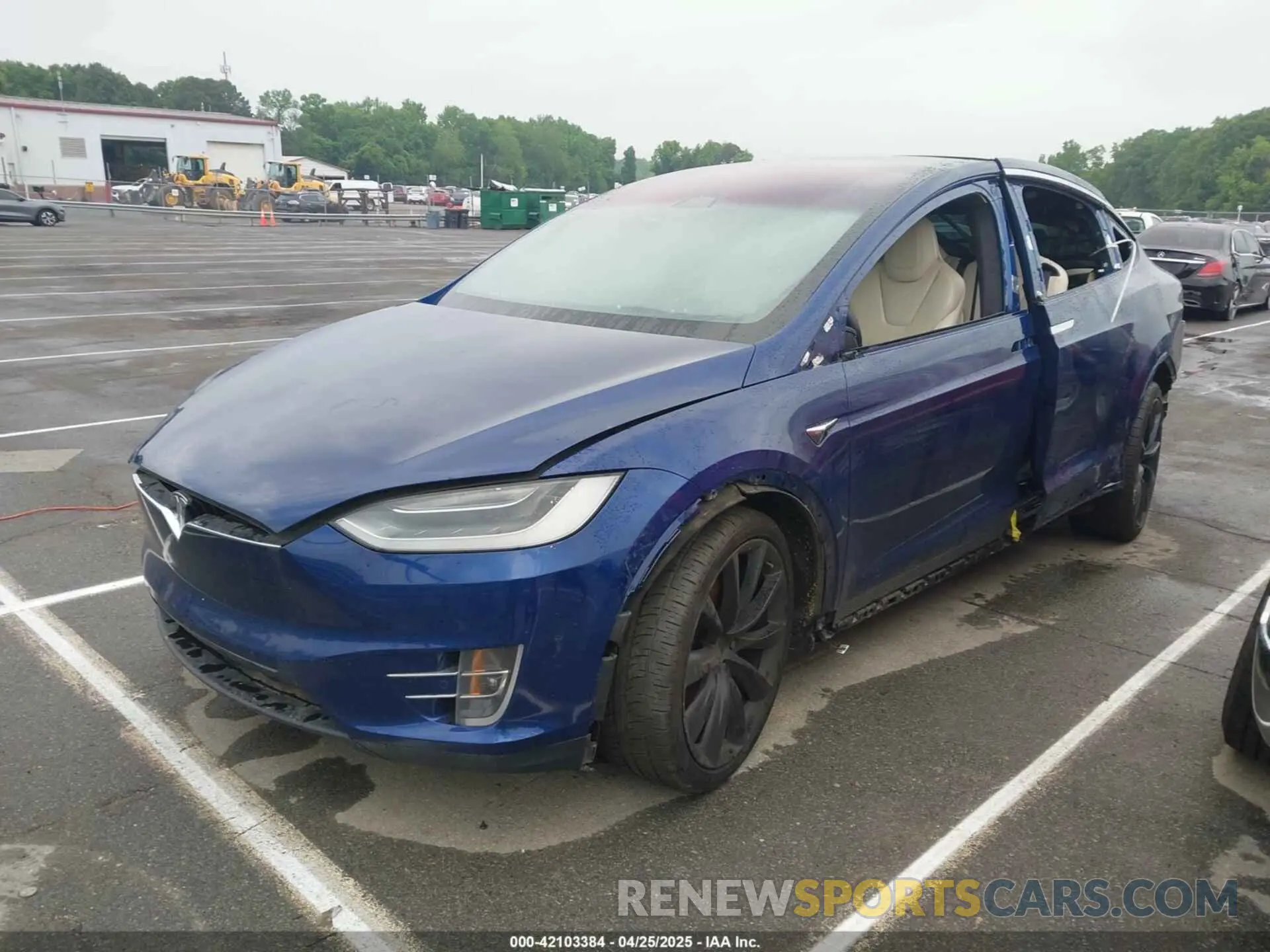 2 Photograph of a damaged car 5YJXCAE21KF196699 TESLA MODEL X 2019