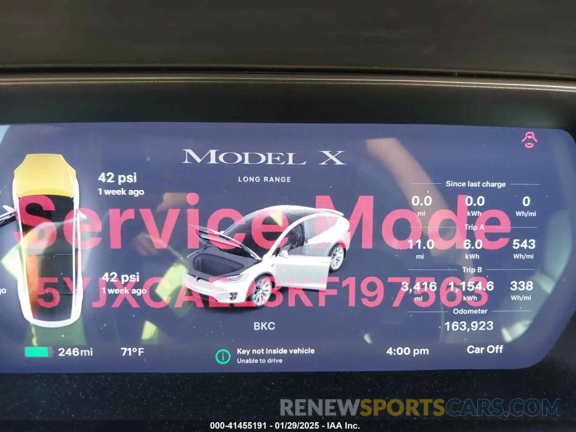 7 Photograph of a damaged car 5YJXCAE23KF197563 TESLA MODEL X 2019